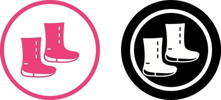 Unique Boots Icon Design vector