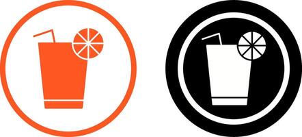 Unique Lemon Juice Icon Design vector
