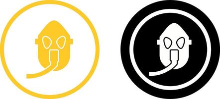 Unique Oxygen Mask Icon Design vector
