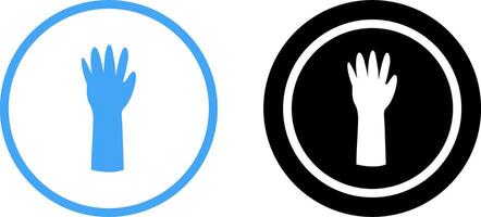 Unique Gloves Icon Design vector