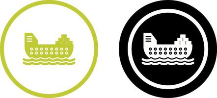 Cargo Ship Icon Design vector