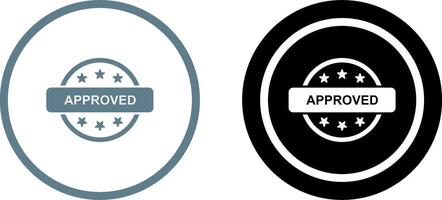 Approved Icon Design vector