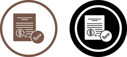 Paid Icon Design vector