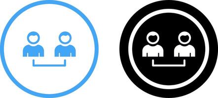 Connected Users Icon Design vector