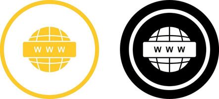World Wide Web Icon Design vector
