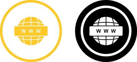 World Wide Web Icon Design vector