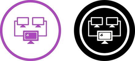 Connected Systems Icon Design vector