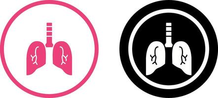 Lung Icon Design vector