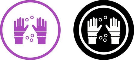 Winter Gloves Icon Design vector