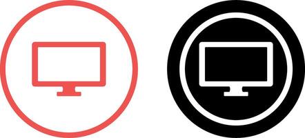 Monitor Icon Design vector