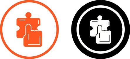 Quick Selection Icon Design vector