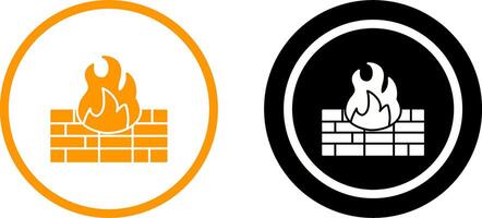 Firewall Icon Design vector