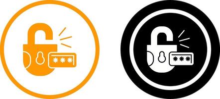 Unlock Icon Design vector