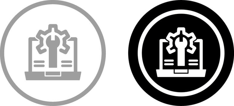 Web Development Icon Design vector