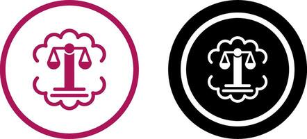 Justice Scale Icon Design vector