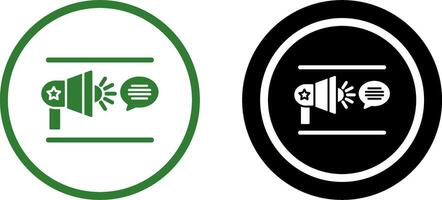 Freedom Of Speech Icon Design vector
