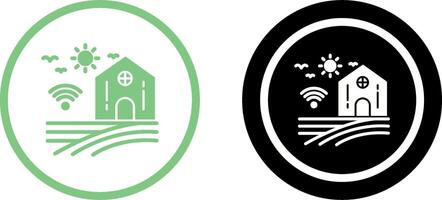 Smart Farm Icon Design vector