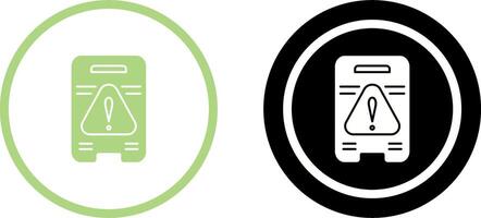 Caution Sign Icon Design vector