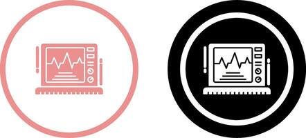 Ekg Monitor Icon Design vector