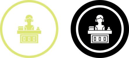 Office Reception Icon Design vector