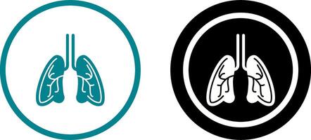 Lungs Icon Design vector