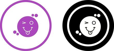 Tongue Out Icon Design vector