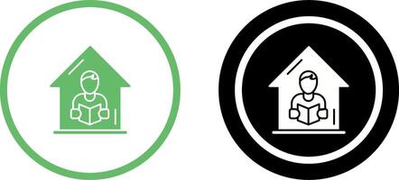 Home Learning Icon Design vector