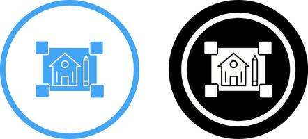 Blueprint Icon Design vector