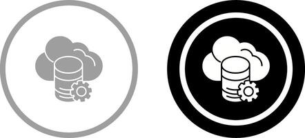 Cloud Data Icon Design vector