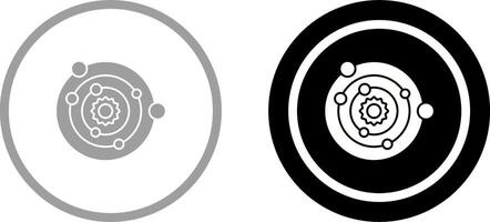 Solar System Icon Design vector
