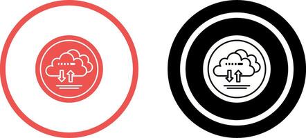 Cloud Data Icon Design vector