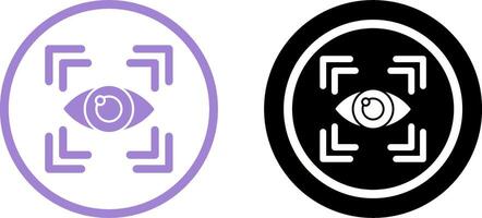 Eye Scan Icon Design vector