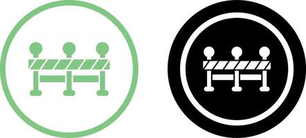 Roadblock Icon Design vector