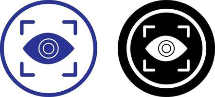 Eye Scan Icon Design vector