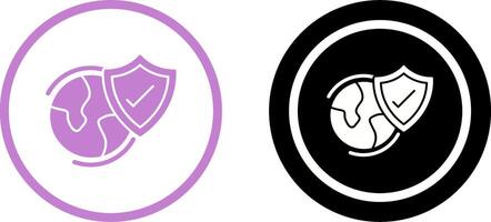 Worldwide Security Icon Design vector