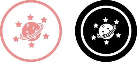 Saturn Icon Design vector