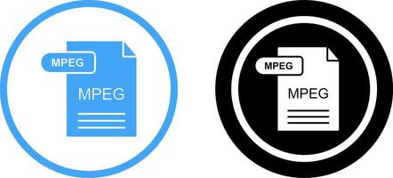 MPEG Icon Design vector