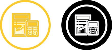 Calculating Icon Design vector