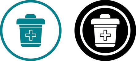 Dustbin Icon Design vector
