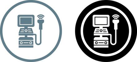 Ultrasound Machine Icon Design vector