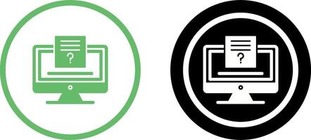 Quiz Icon Design vector