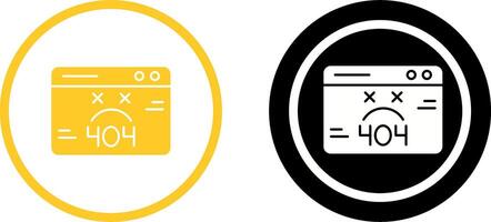 404 Error Icon Design vector