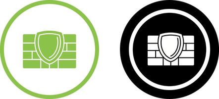 Firewall Icon Design vector