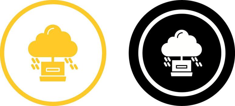 diseño de icono de computación en la nube vector