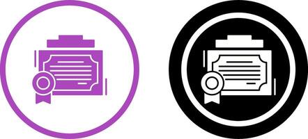 Certificate Icon Design vector