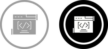 Web Coding Icon Design vector