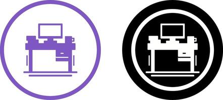 Desk Icon Design vector