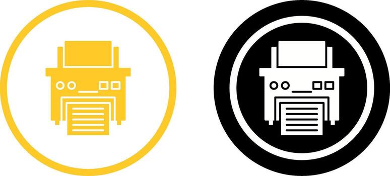 Printer Icon Design vector