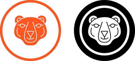 diseño de icono de oso polar vector