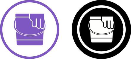 Paint Bucket Icon Design vector